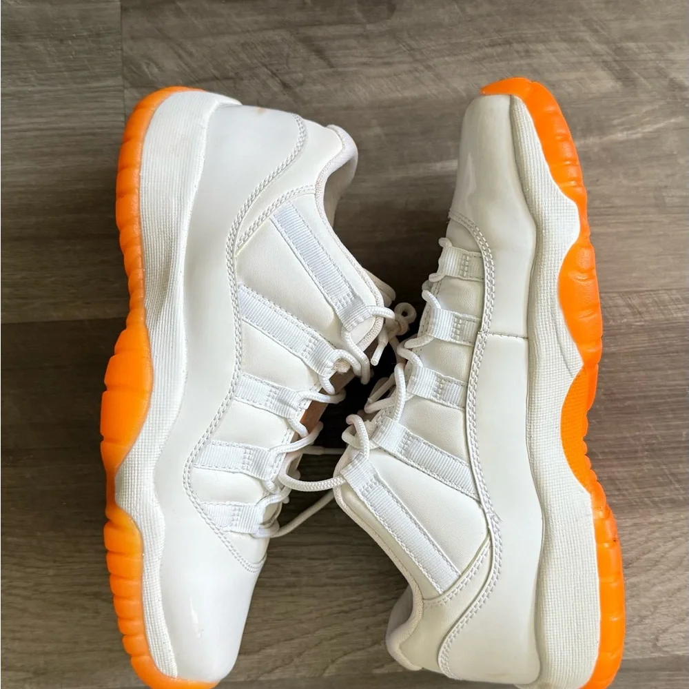White and Orange Sneakers - Picture 4 of 5